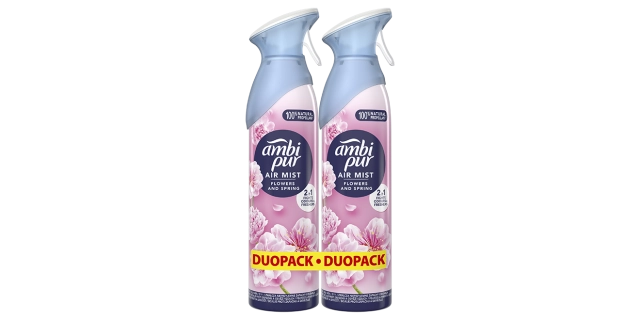 Ambi Pur Air Sprej Duopack Flowers & Spring 2x185 ml                                                                                                                                                                                                      